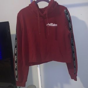 Magenta hoodie / crop top